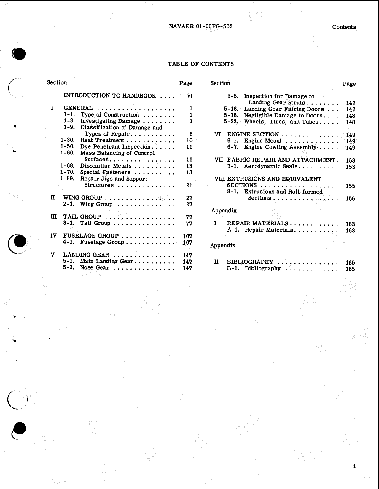 Sample page  3 from AirCorps Library document: Handbook Structural Repair, T-28B T-28C