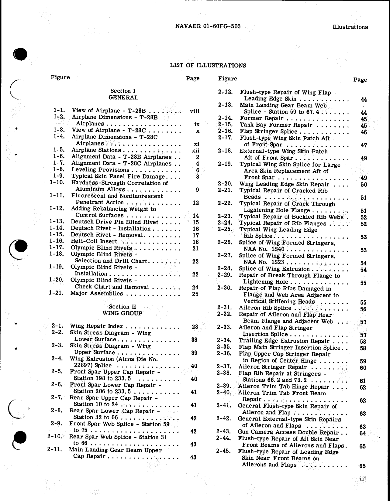 Sample page  5 from AirCorps Library document: Handbook Structural Repair, T-28B T-28C