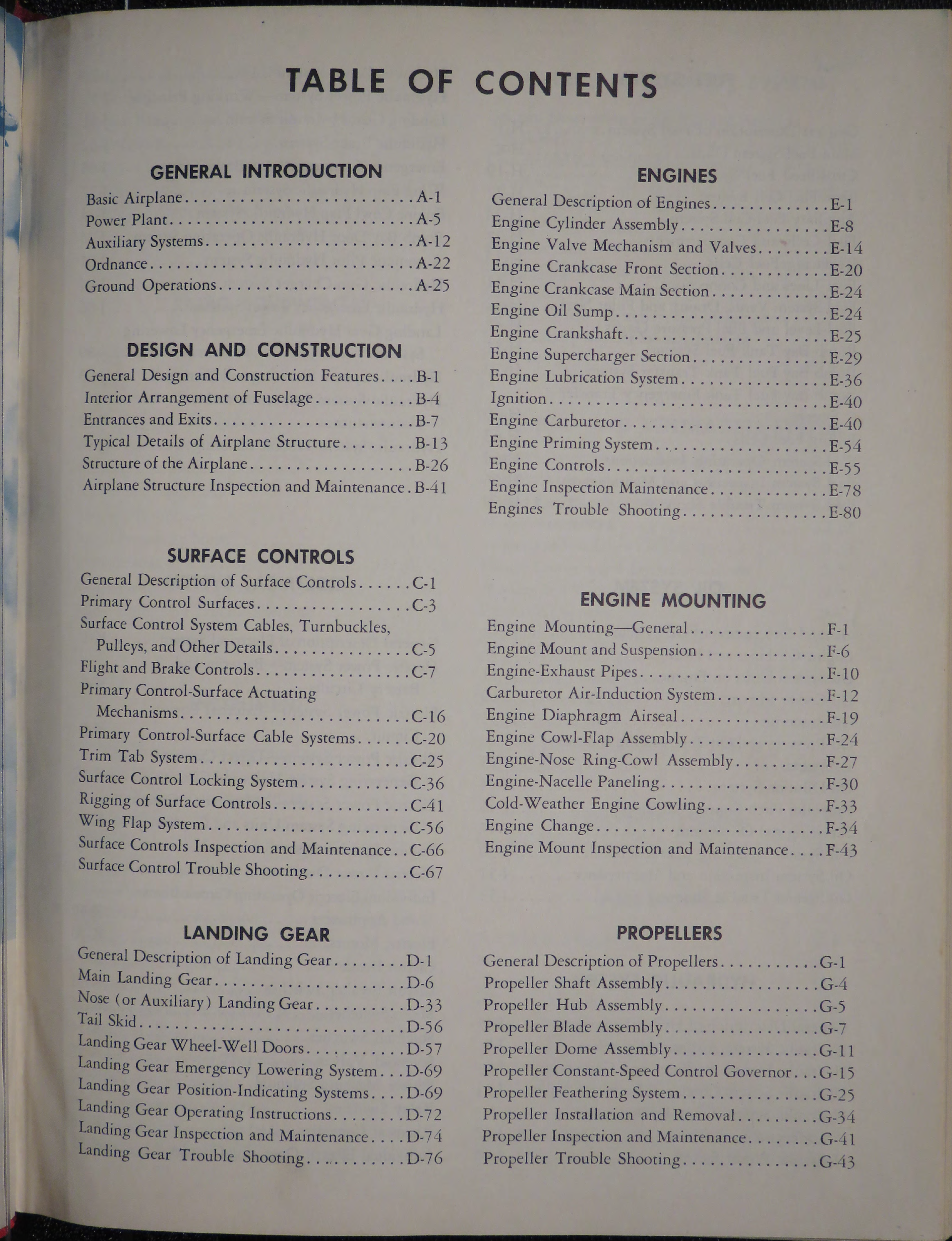 Sample page 7 from AirCorps Library document: Maintenance Manual for B-25C and B-25D (Part 1)