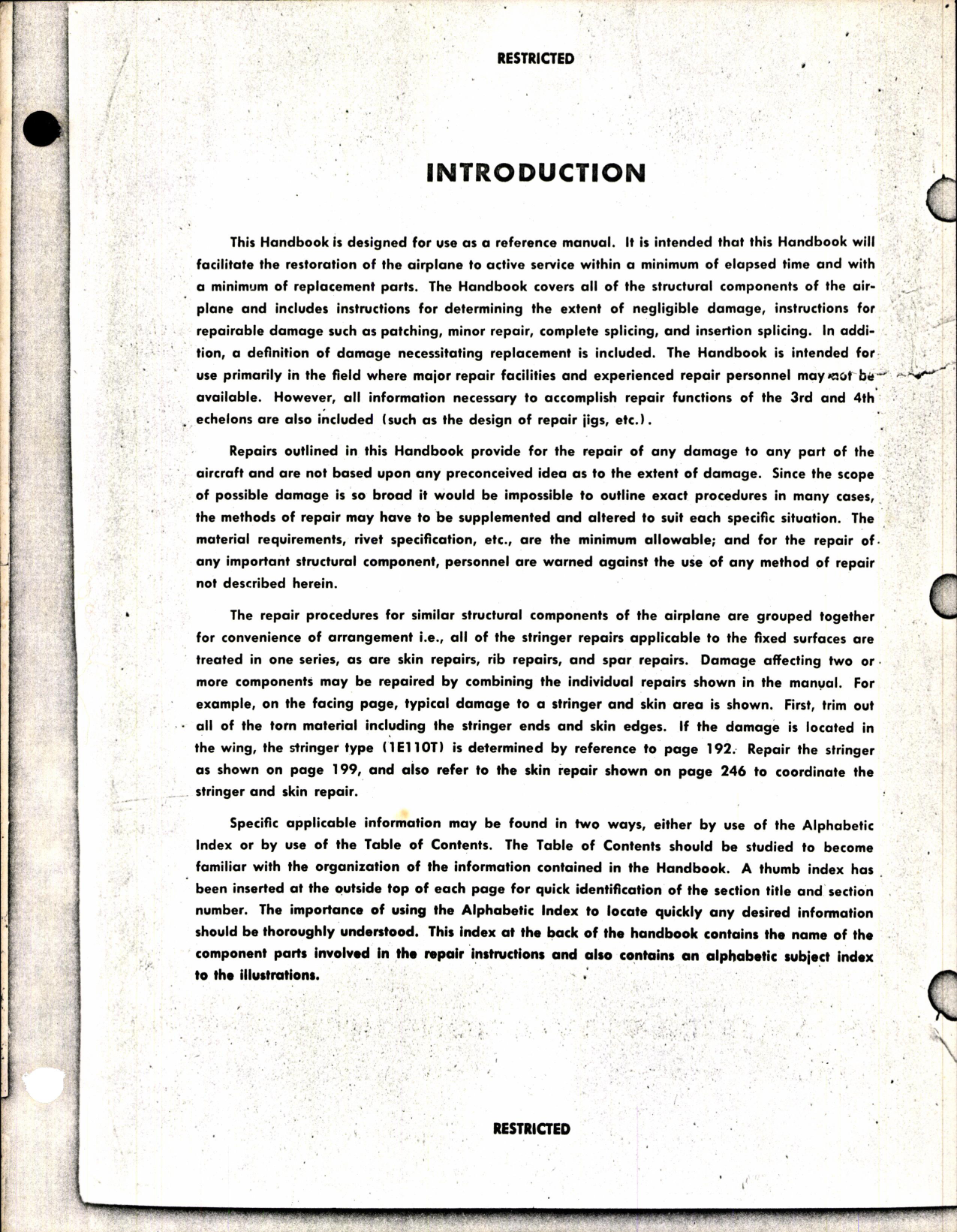 Sample page 2 from AirCorps Library document: Structural Repair Instructions for P-51B and P-51C