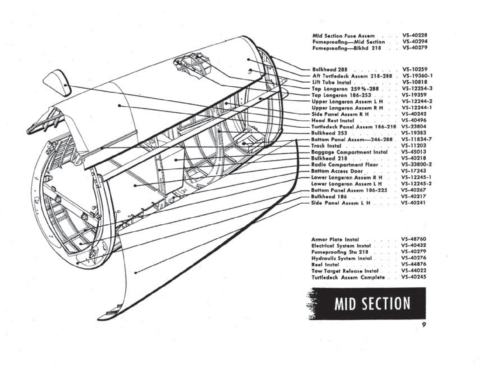 Sample page 9 from AirCorps Library document: Illustrated Assembly Breakdown - F4U-4