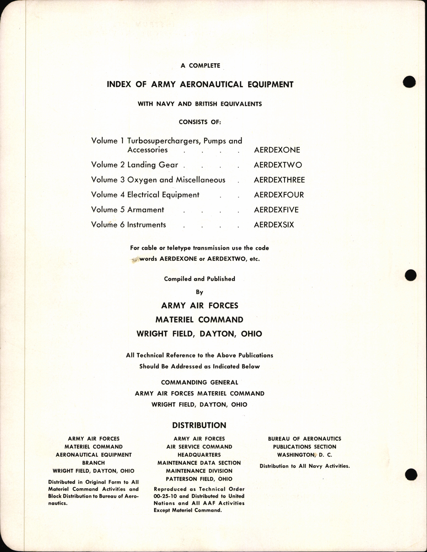 Sample page  3 from AirCorps Library document: Instruments - Index of Aeronautical Equipment - Volume 6