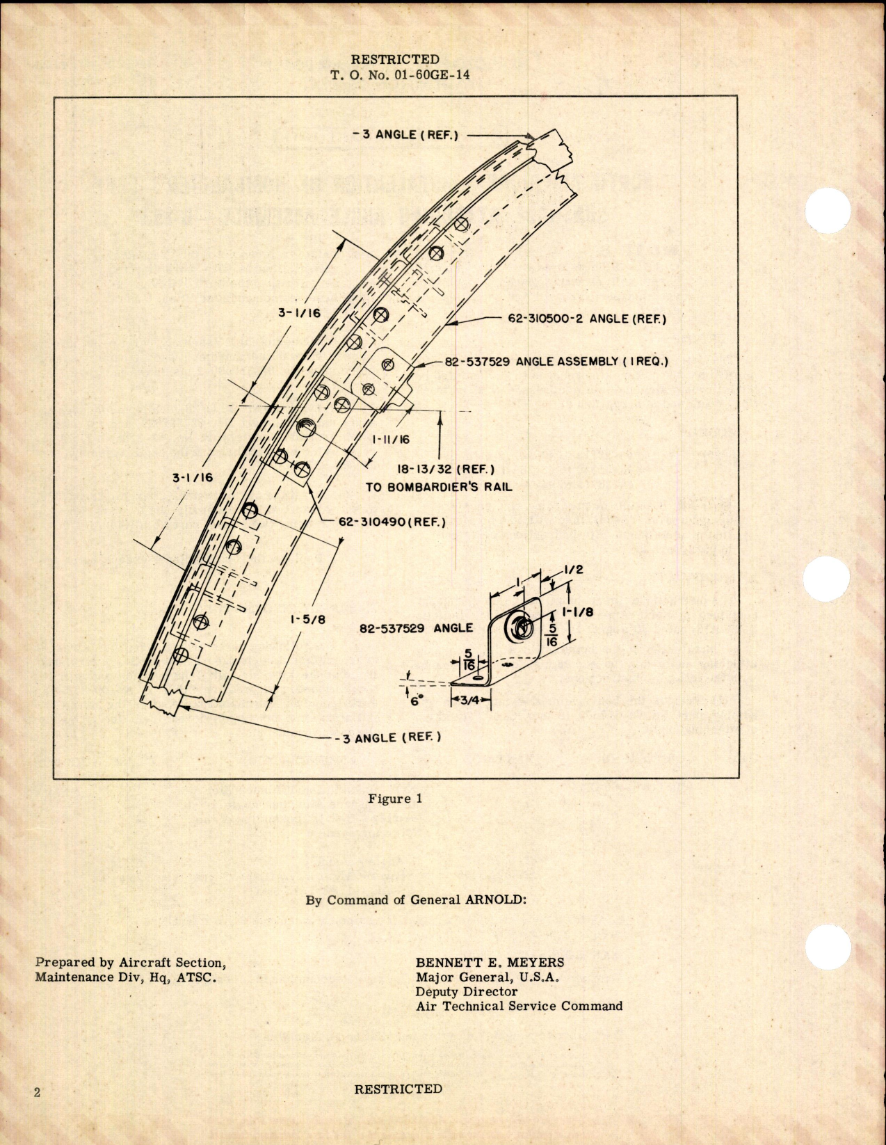Sample page 2 from AirCorps Library document: Installation of Bombardier's Left Sunshade Attaching Angle