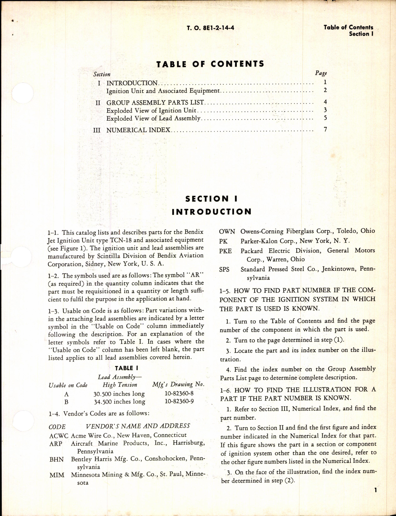 Sample page 3 from AirCorps Library document: Ignition Unit Type TCN-18 & Equipment Used on T-56-A-1 Engine