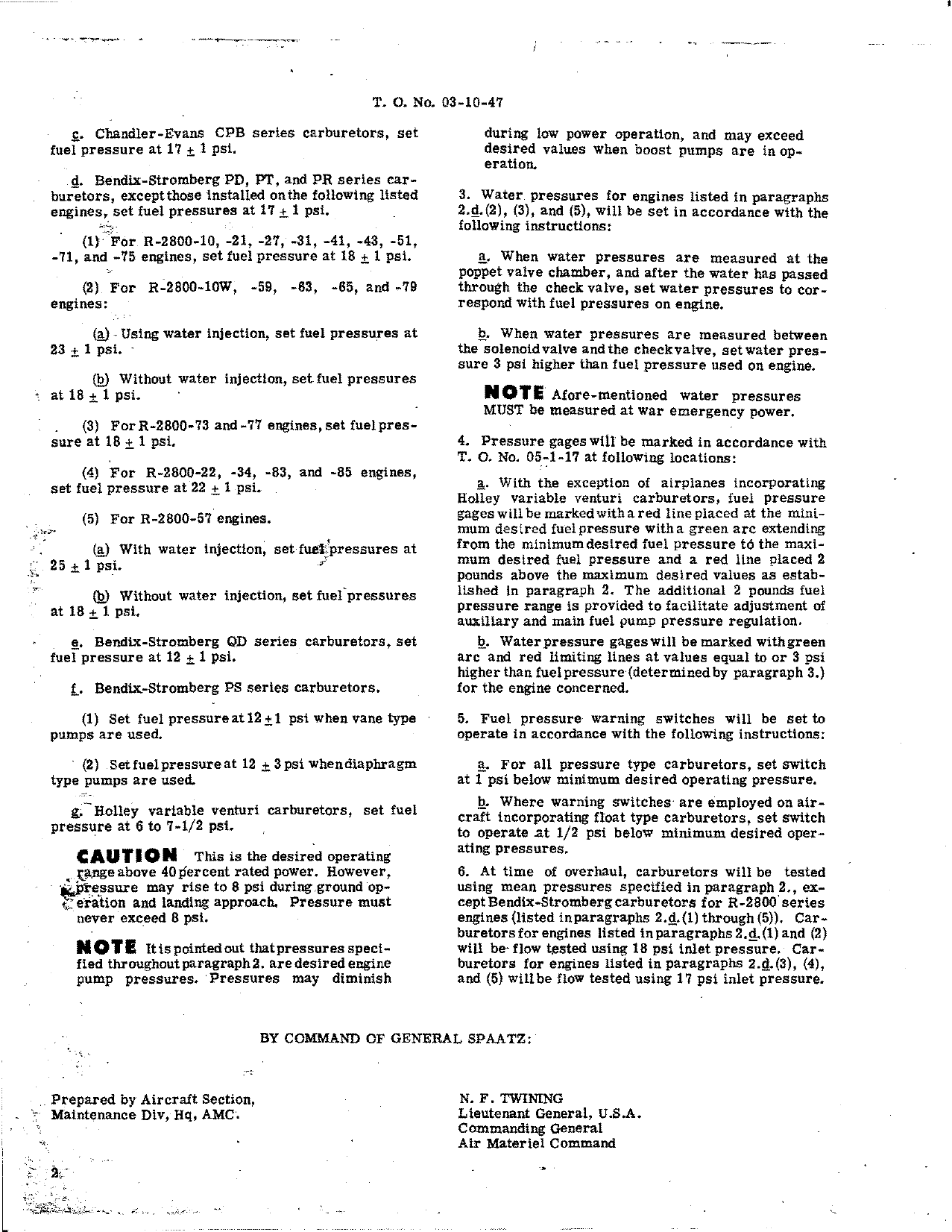 Sample page 4 from AirCorps Library document: Handbook Overhaul Instructions for Injection Carburetors