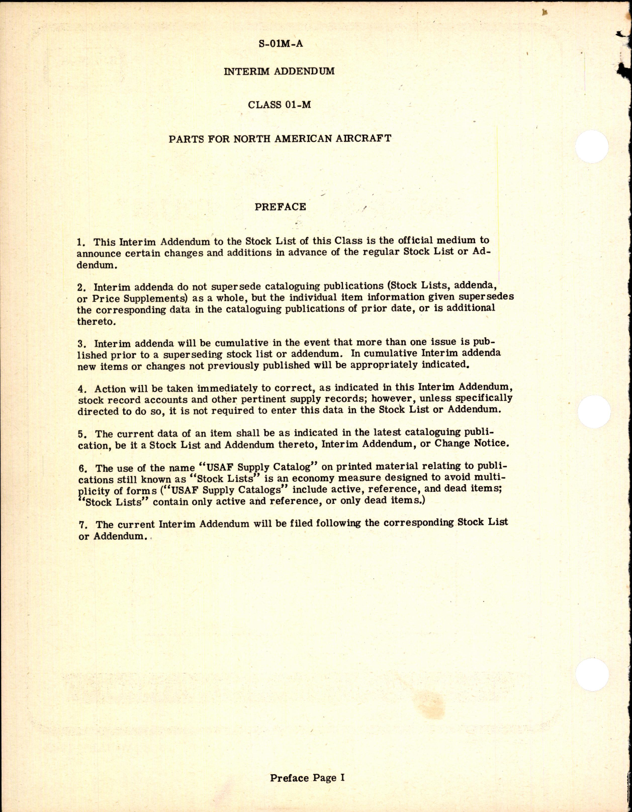 Sample page 2 from AirCorps Library document: Interim Addendum Parts for North American Aircraft