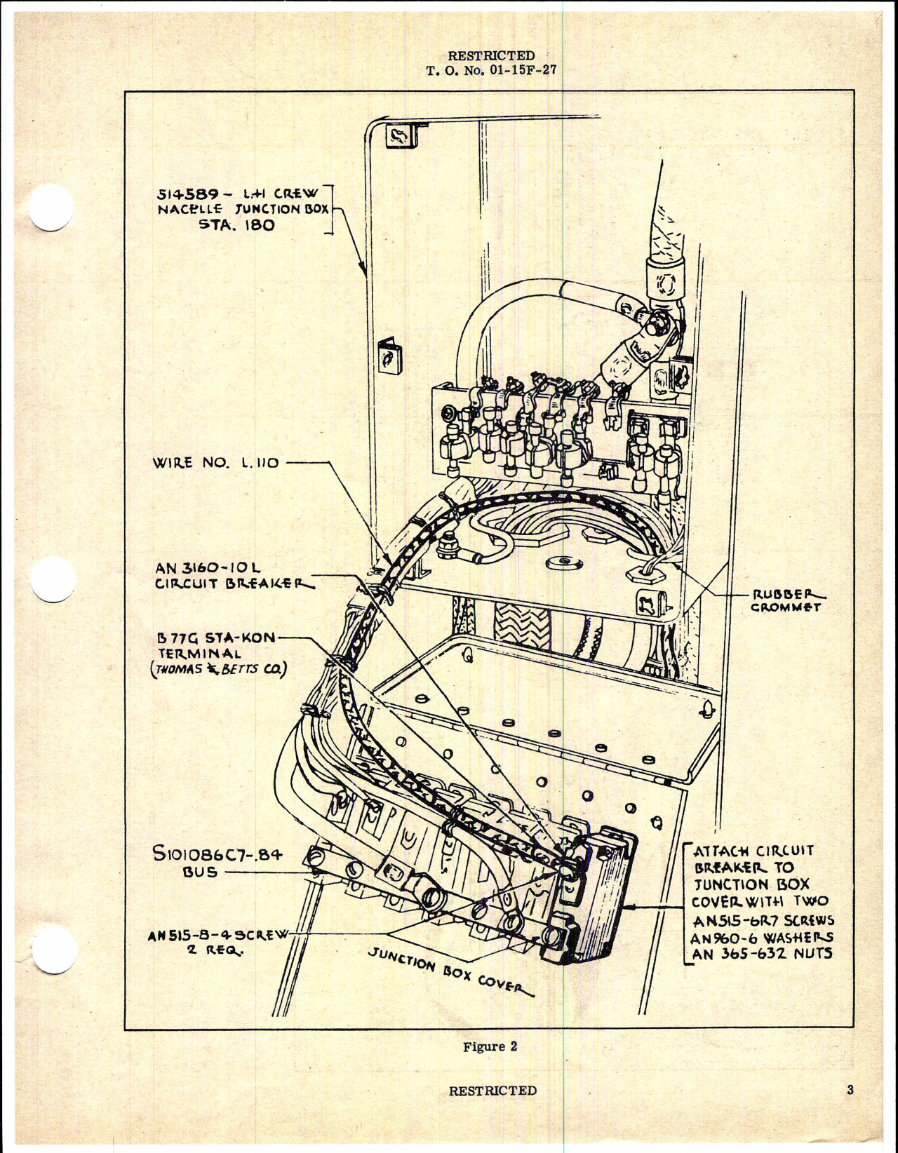 Sample page 3 from AirCorps Library document: Northrop - Installation of Two Taxi Light Assemblies for YP-61 and P-61A