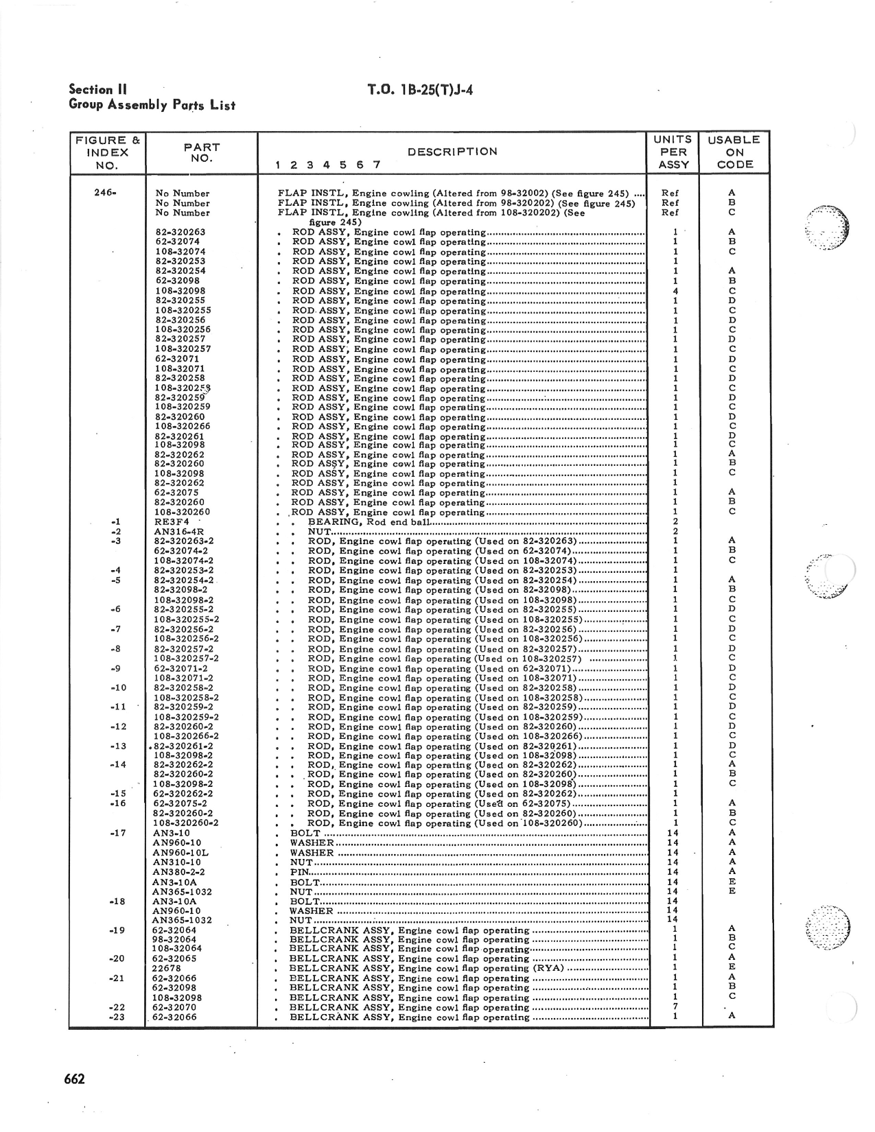 Sample page 672 from AirCorps Library document: Technical Manual - Illustrated Parts Breakdown - B-25