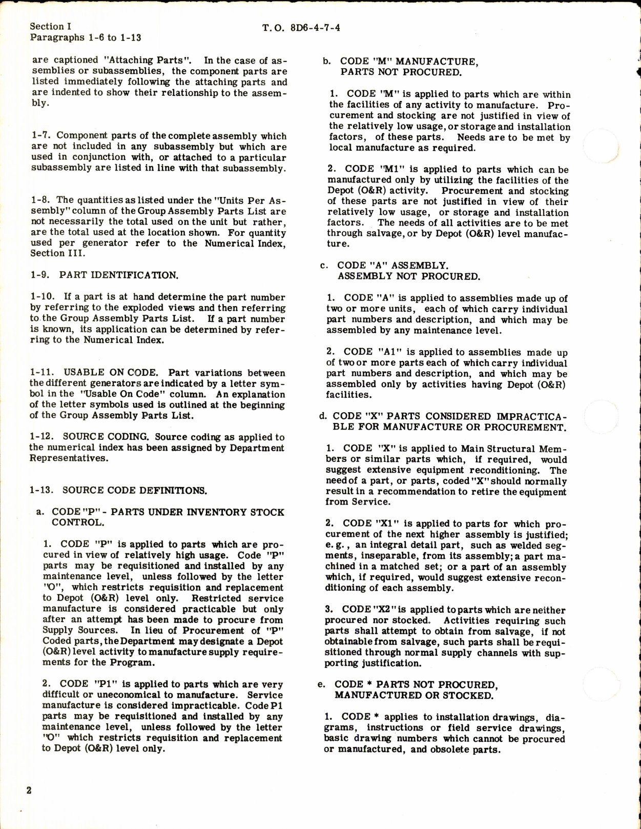 Sample page 4 from AirCorps Library document: D-C Generator Type P-1 Part Number 7-A-5838-GR 1A