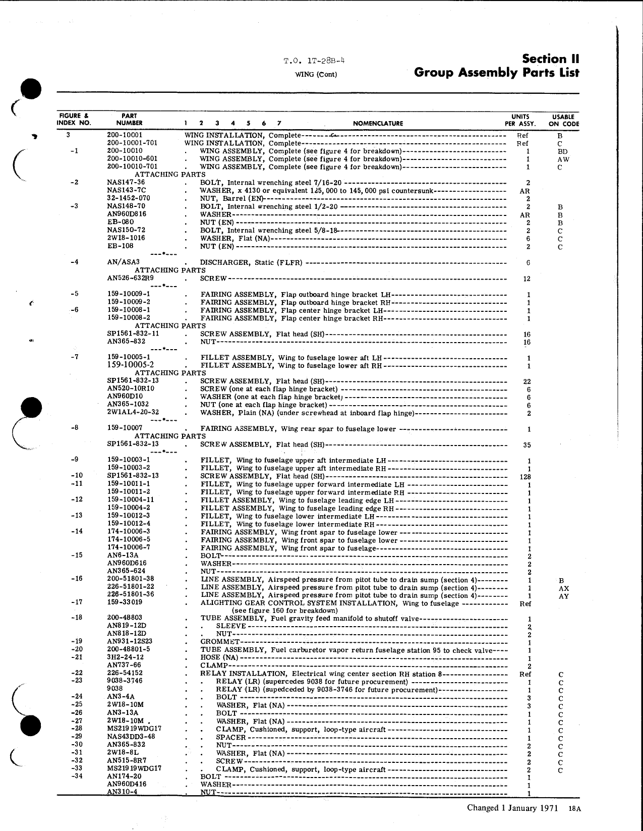 Sample page  4 from AirCorps Library document: Illustrated Parts Breakdown Tech Manual, T-28B T-28C