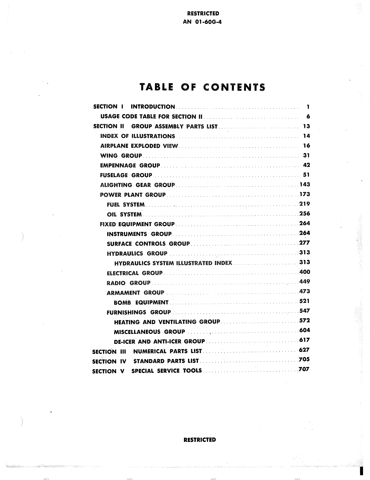 Sample page 5 from AirCorps Library document: Parts Catalog for B-25H, J, and PBJ-1H and -1J