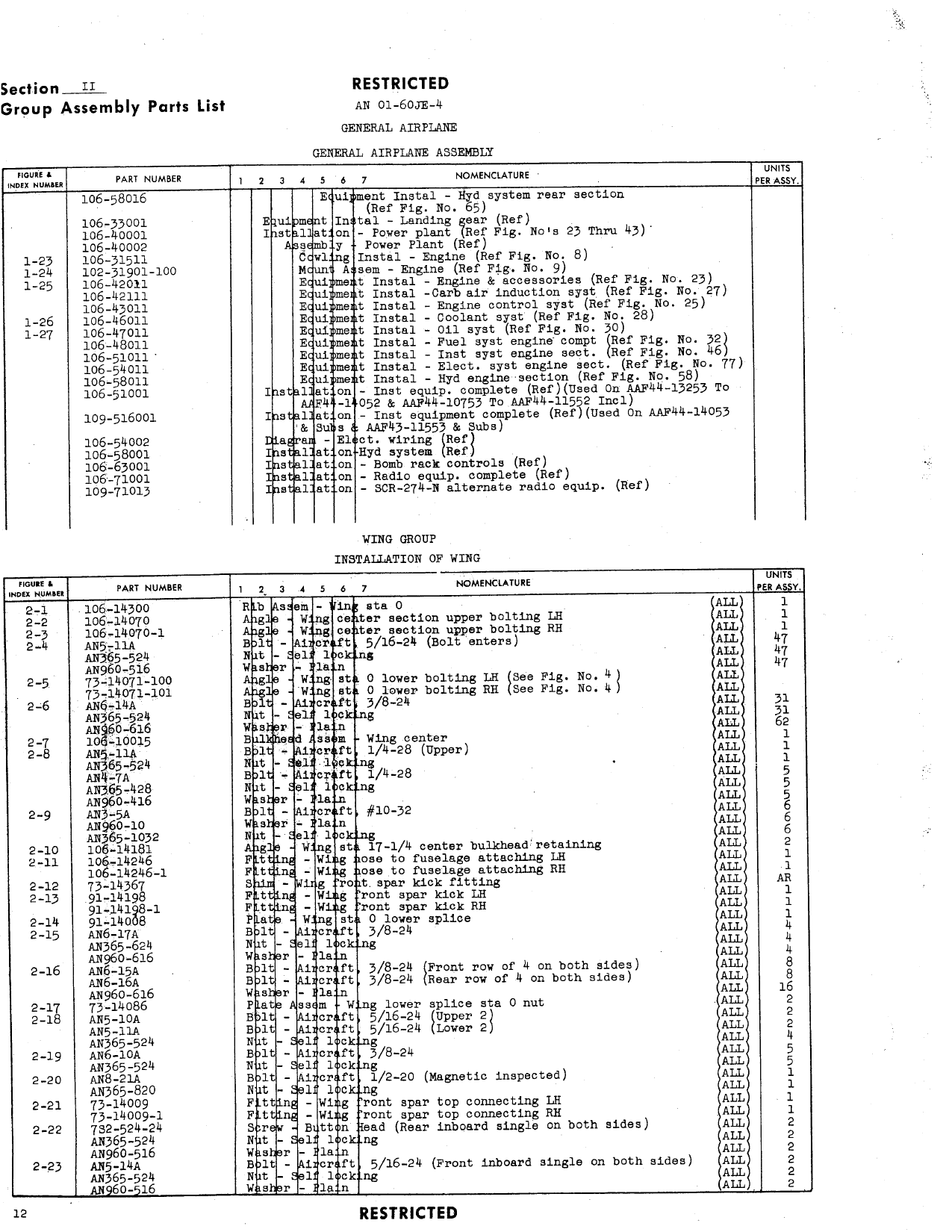 Sample page 16 from AirCorps Library document: P-51D Parts Catalog