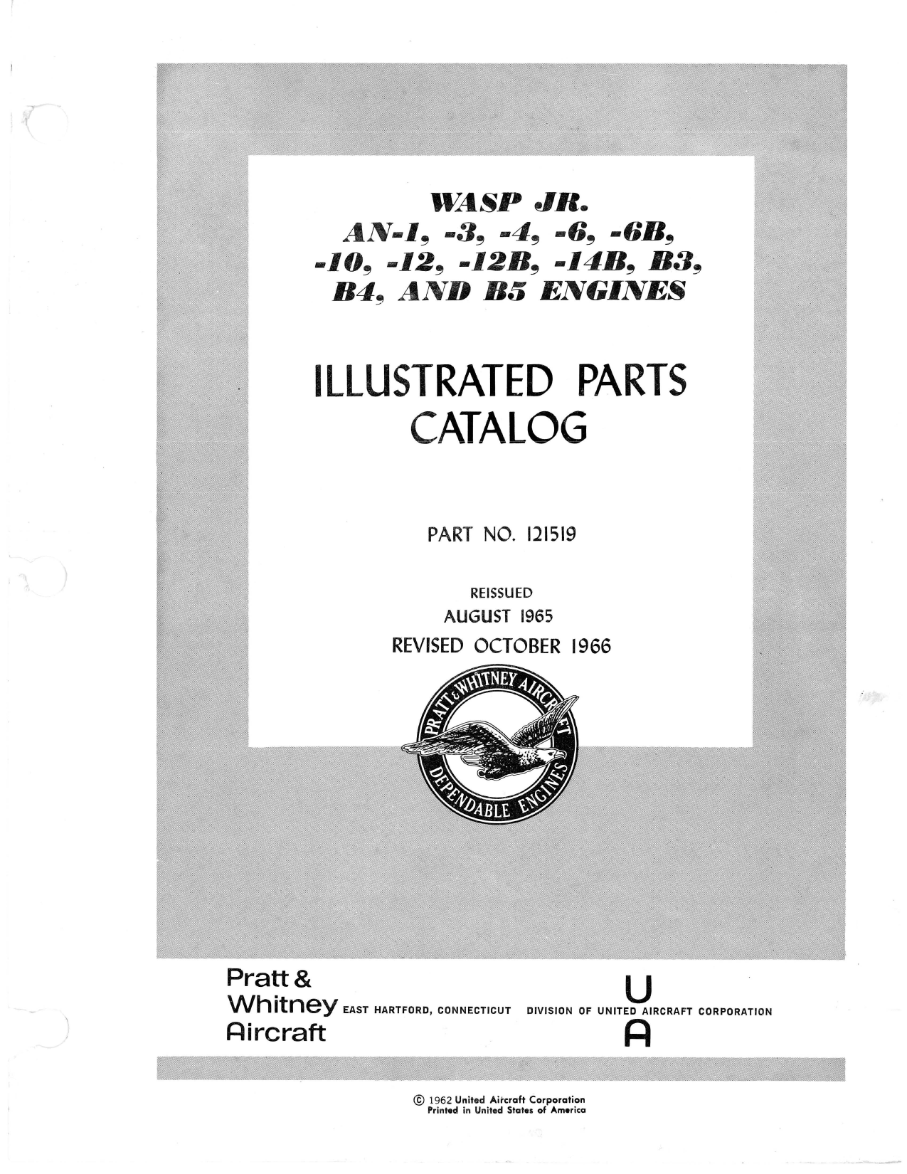 Sample page 1 from AirCorps Library document: Illustrated Parts Catalog - R-985