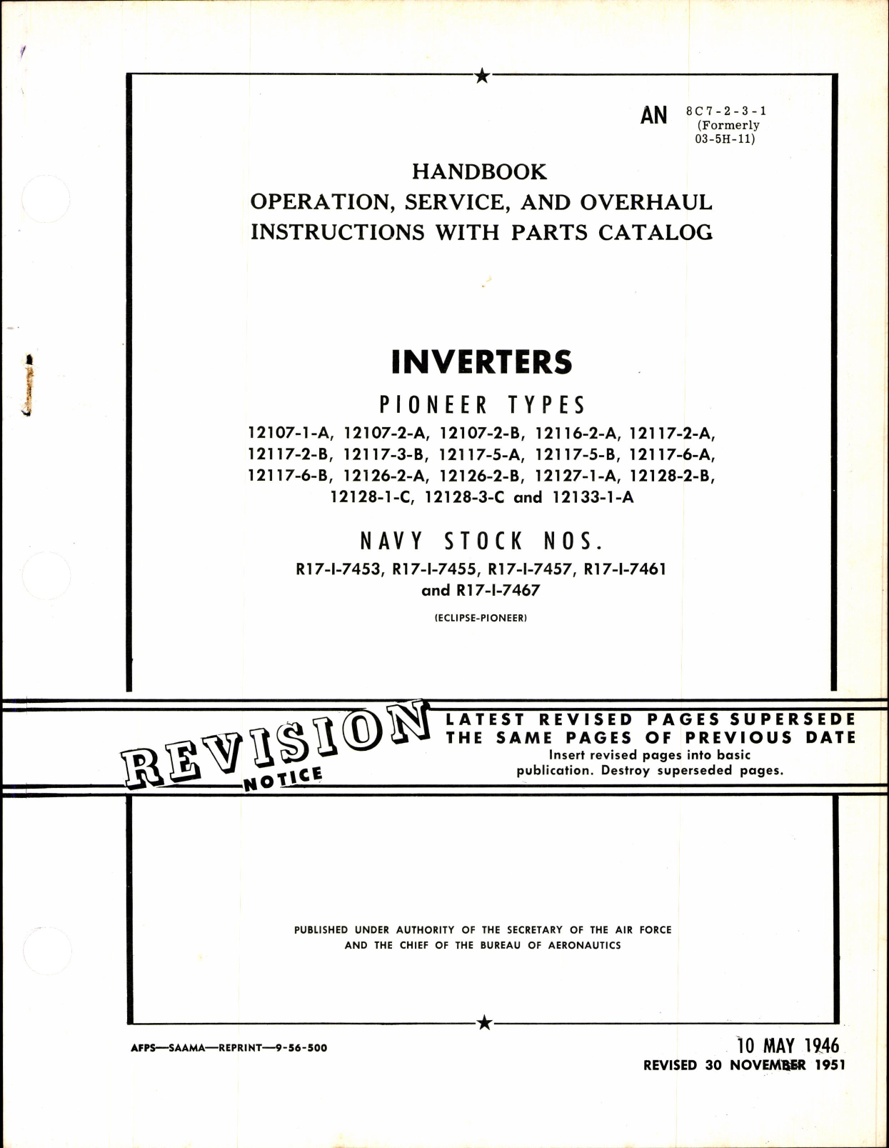 Sample page 1 from AirCorps Library document: Inverters Power Types (Eclipse-Pioneer)