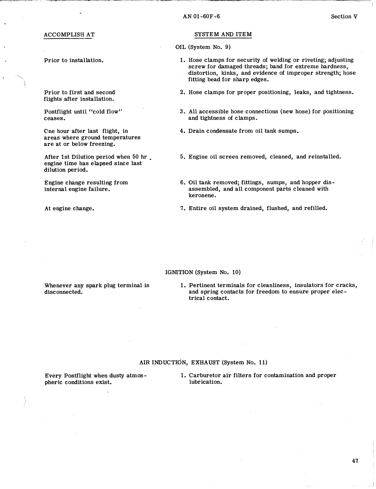 Sample page 49 from AirCorps Library document: Inspection Requirements T-6 / SNJ
