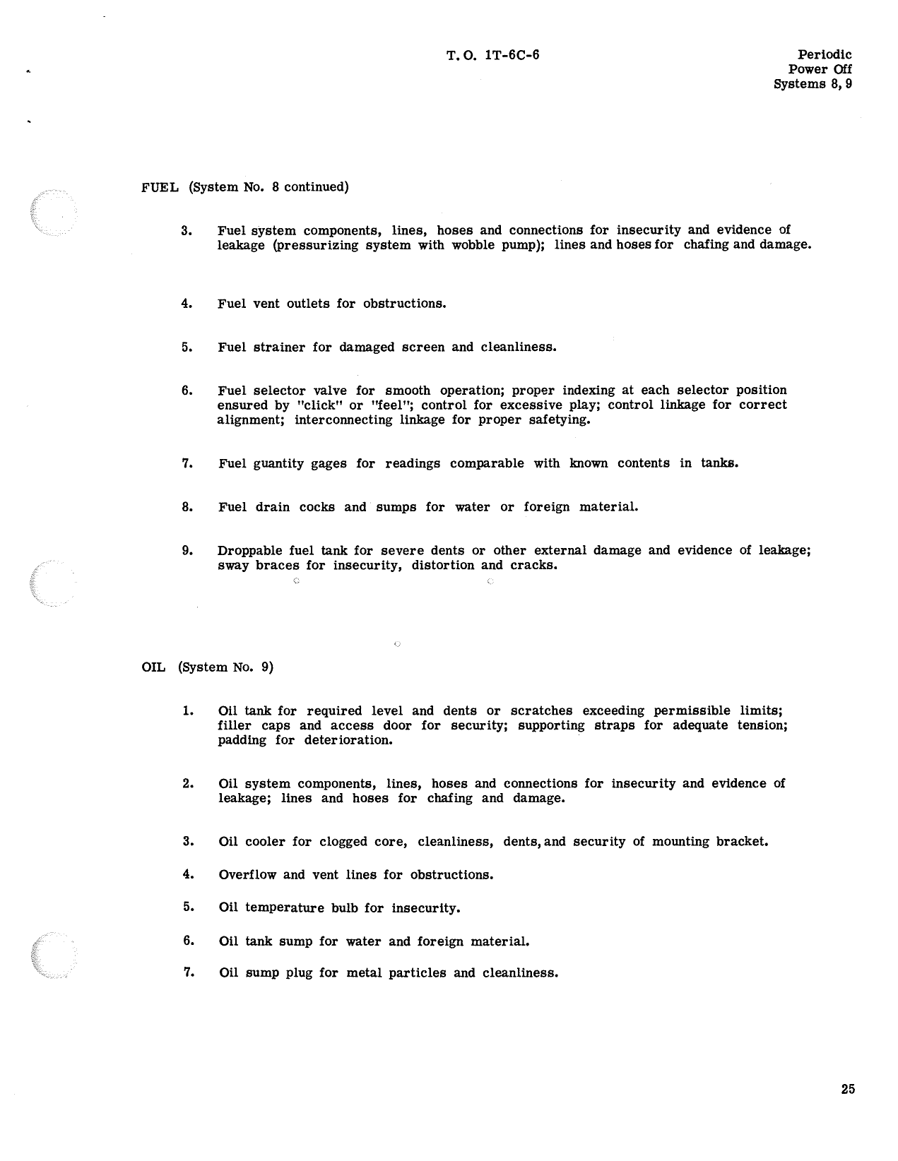 Sample page 29 from AirCorps Library document: Inspection Requirements T-6