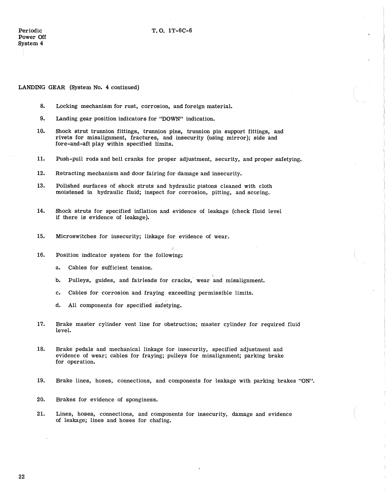 Sample page 84 from AirCorps Library document: Inspection Requirements T-6