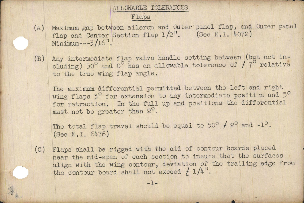 Sample page 7 from AirCorps Library document: FG1 and FG1B Allowable Tolerances and Memorandum for Flight Inspection