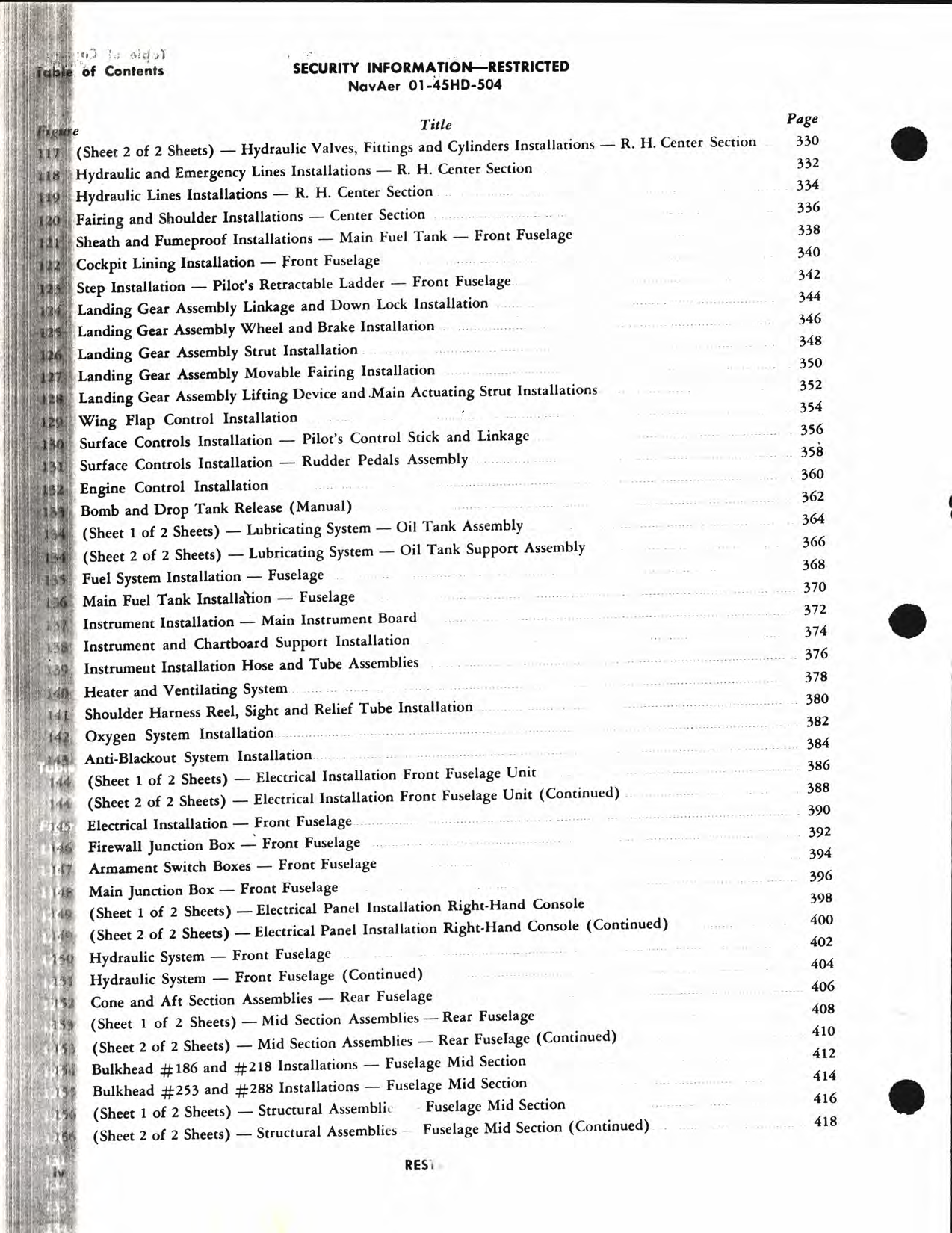 Sample page 6 from AirCorps Library document: Illustrated Maintenance Parts List for F4U-5, -5N, -5NL and -5P Aircraft