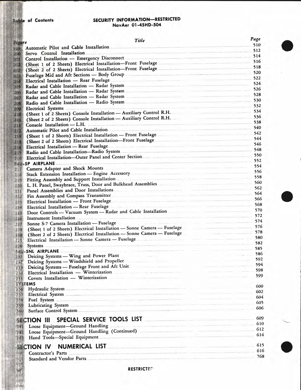 Sample page 8 from AirCorps Library document: Illustrated Maintenance Parts List for F4U-5, -5N, -5NL and -5P Aircraft