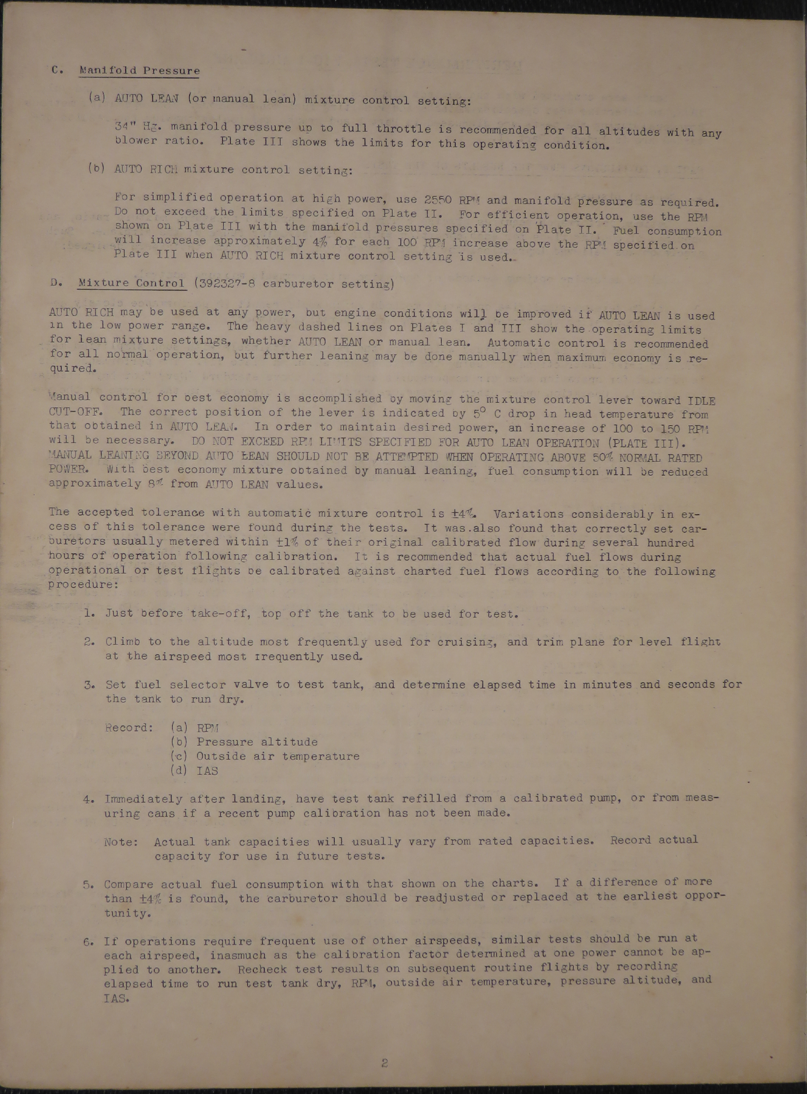 Sample page 6 from AirCorps Library document: Supplementary Operating Instructions for Model FG-1, F3A-1, F4U-1 Airplane with R-2800-8 Engine