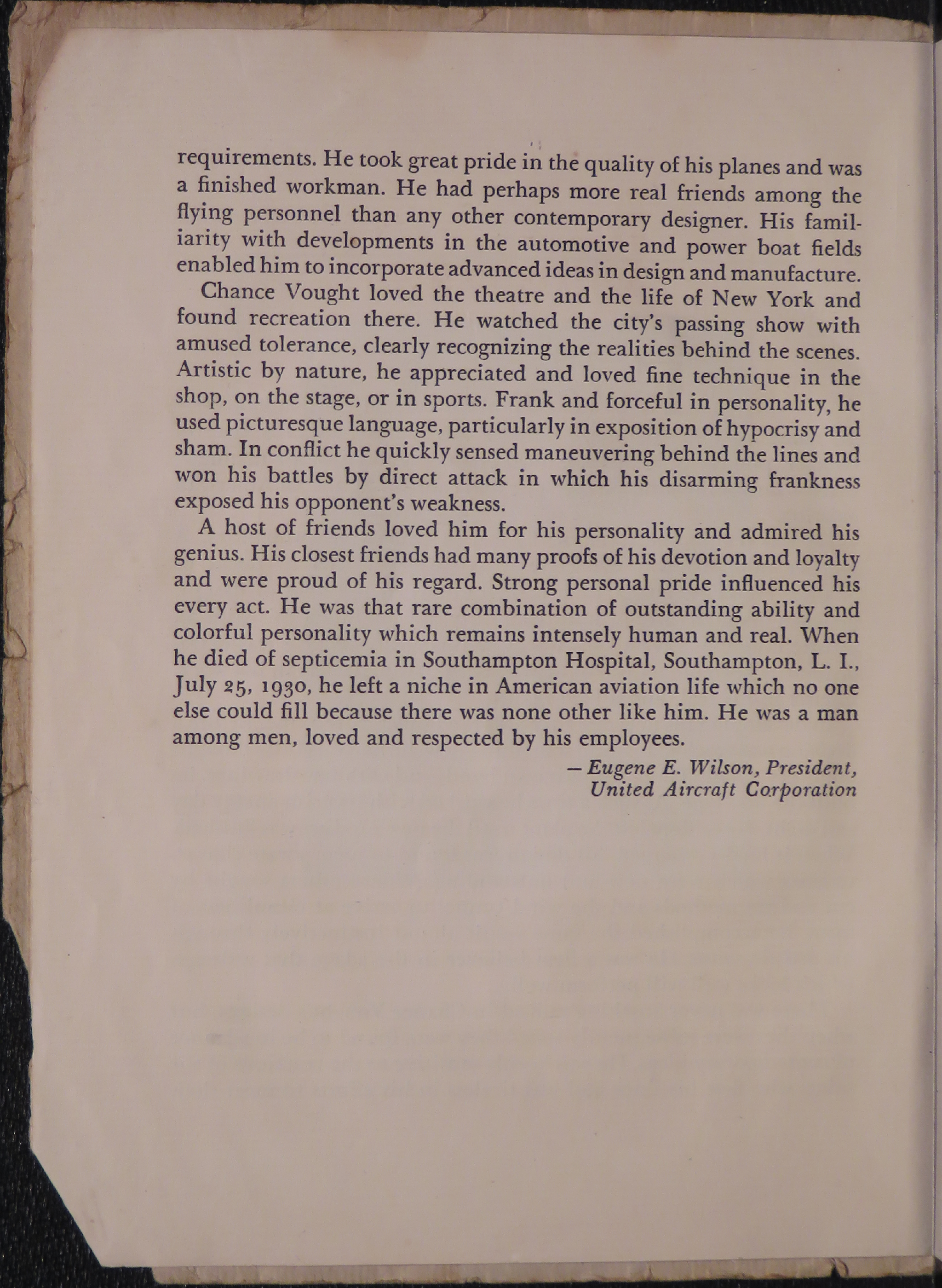 Sample page 6 from AirCorps Library document: Wings for the Navy - A History of Chance Vought Aircraft