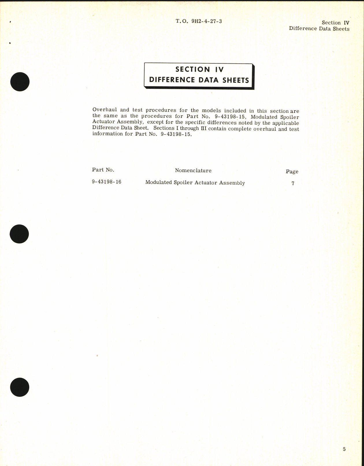 Sample page 7 from AirCorps Library document: Handbook of Instructions for Modulated Spoiler Actuator Assemblies