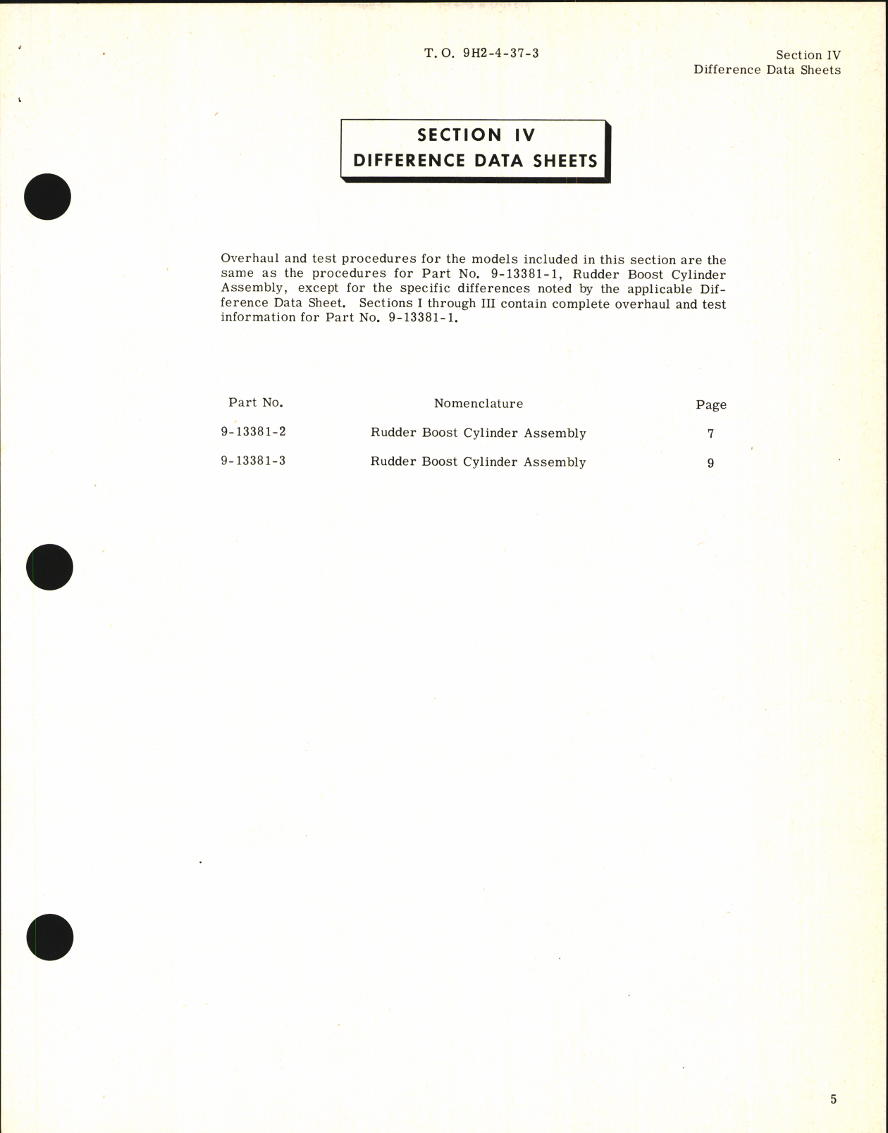 Sample page 5 from AirCorps Library document: Overhaul Instructions for Rudder Boost Cylinder Assemblies
