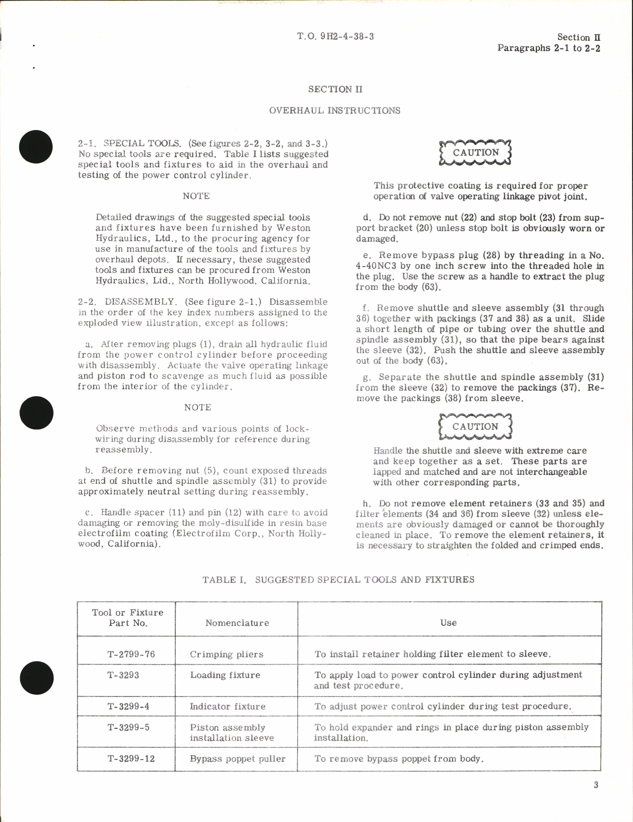 Sample page 5 from AirCorps Library document: Overhaul Instructions for Single Servo Power Control Cylinder Part No. 11570-1