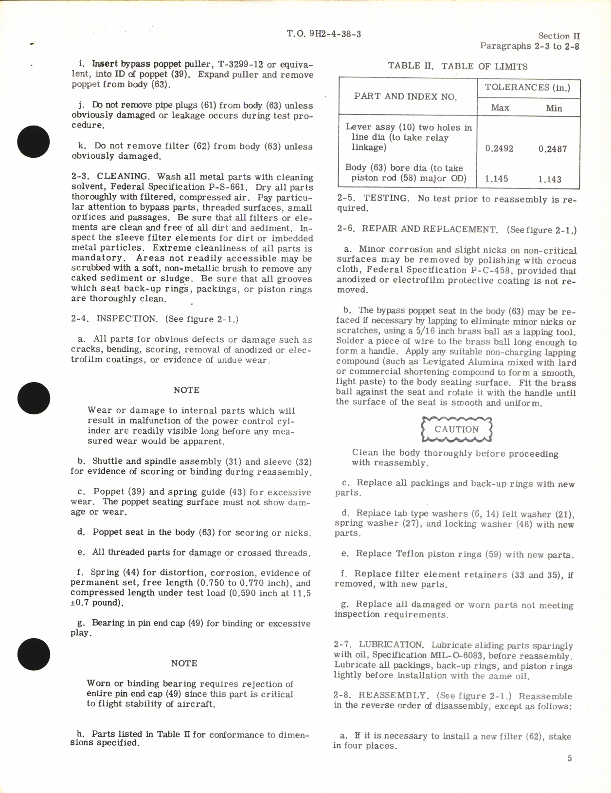 Sample page 7 from AirCorps Library document: Overhaul Instructions for Single Servo Power Control Cylinder Part No. 11570-1