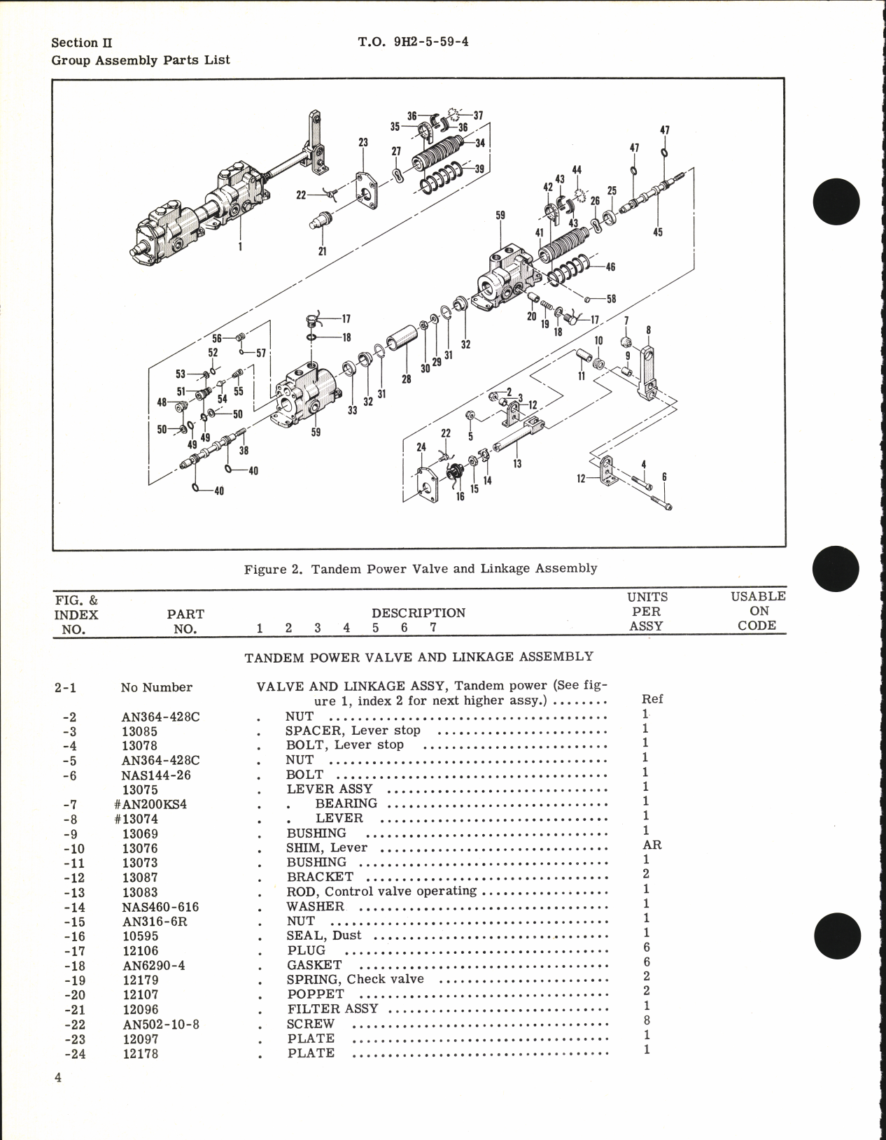 Sample page 6 from AirCorps Library document: Illustrated Parts Breakdown for Hydraulic Tandem Power Cylinder Part No. 11590-6