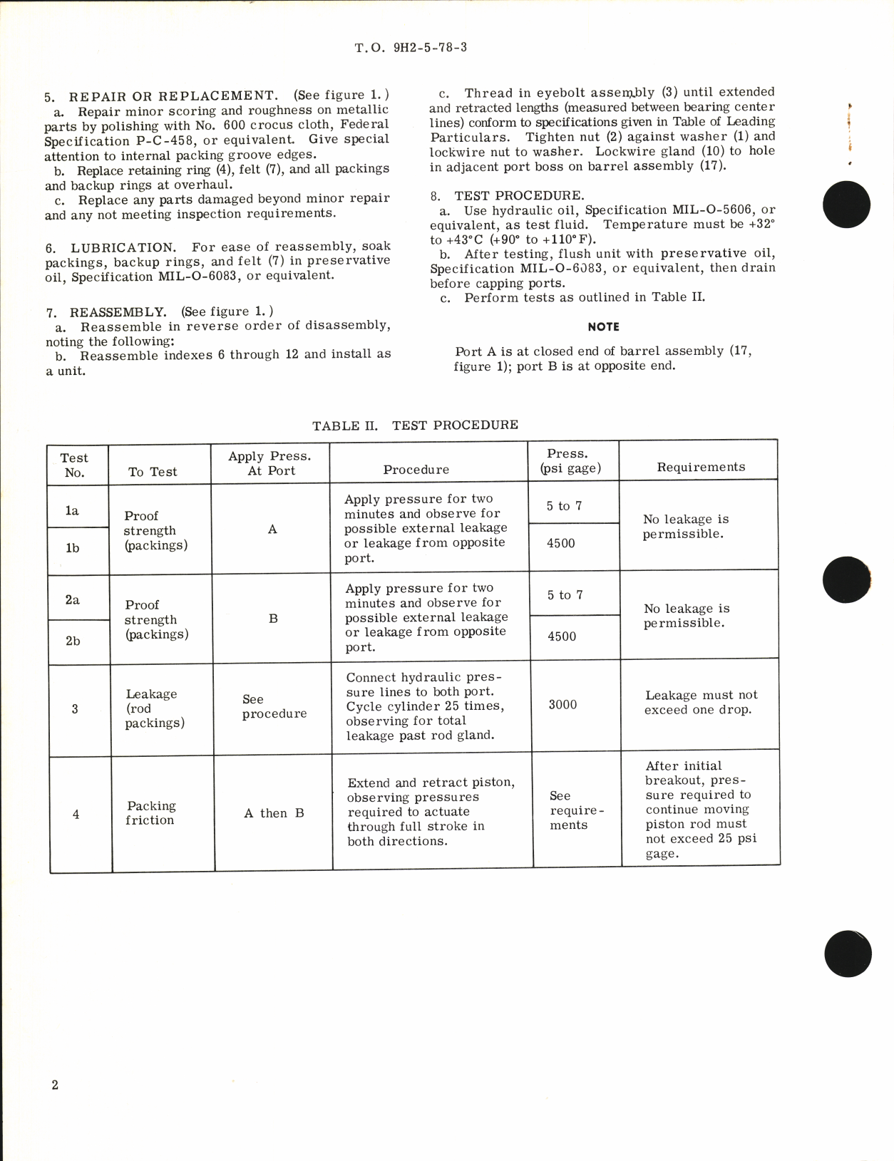 Sample page 2 from AirCorps Library document: Overhaul Instructions with Parts Breakdown for Nose Gear Latch Actuating Cylinder Assembly Part No. K41145