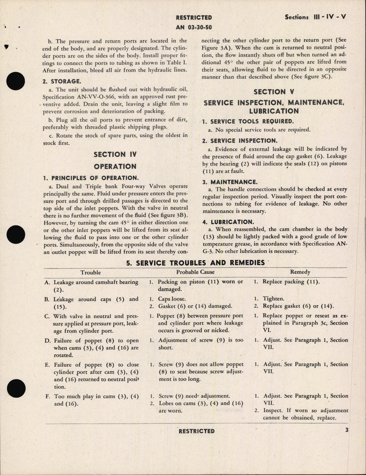 Sample page 7 from AirCorps Library document: Handbook of Instructions With Parts Catalog for Multiples Bank Four-Way Selector Valves