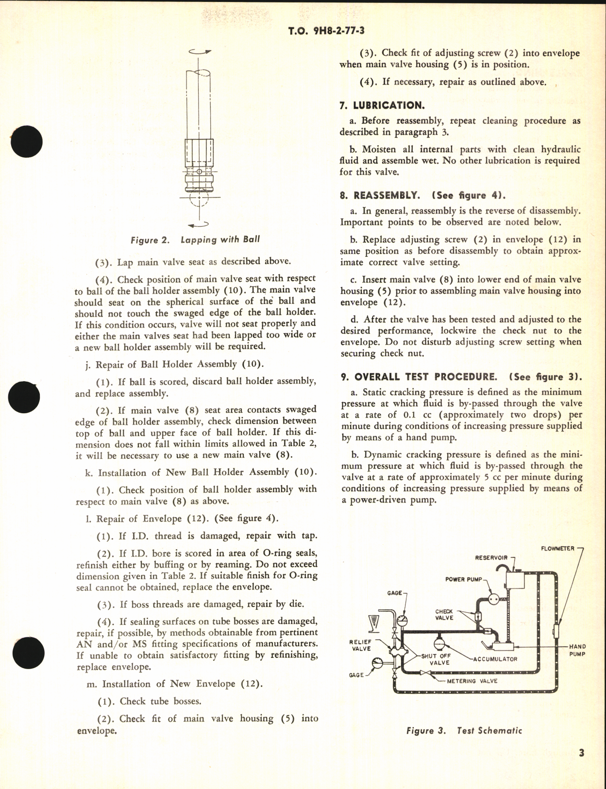 Sample page 3 from AirCorps Library document: Overhaul Instructions with Parts Breakdown for Hydraulic Pressure Relief Valve AB-4-01-1225