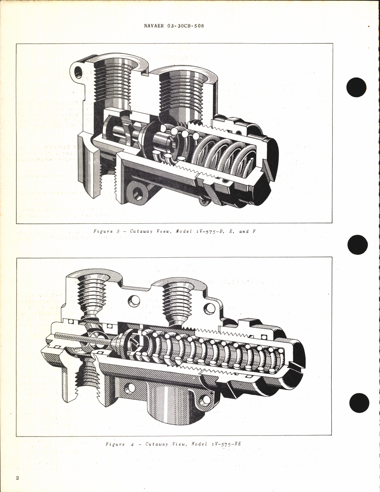 Sample page 6 from AirCorps Library document: Operation, Service and Overhaul Instructions with Parts Catalog for Hydraulic Relief Valves