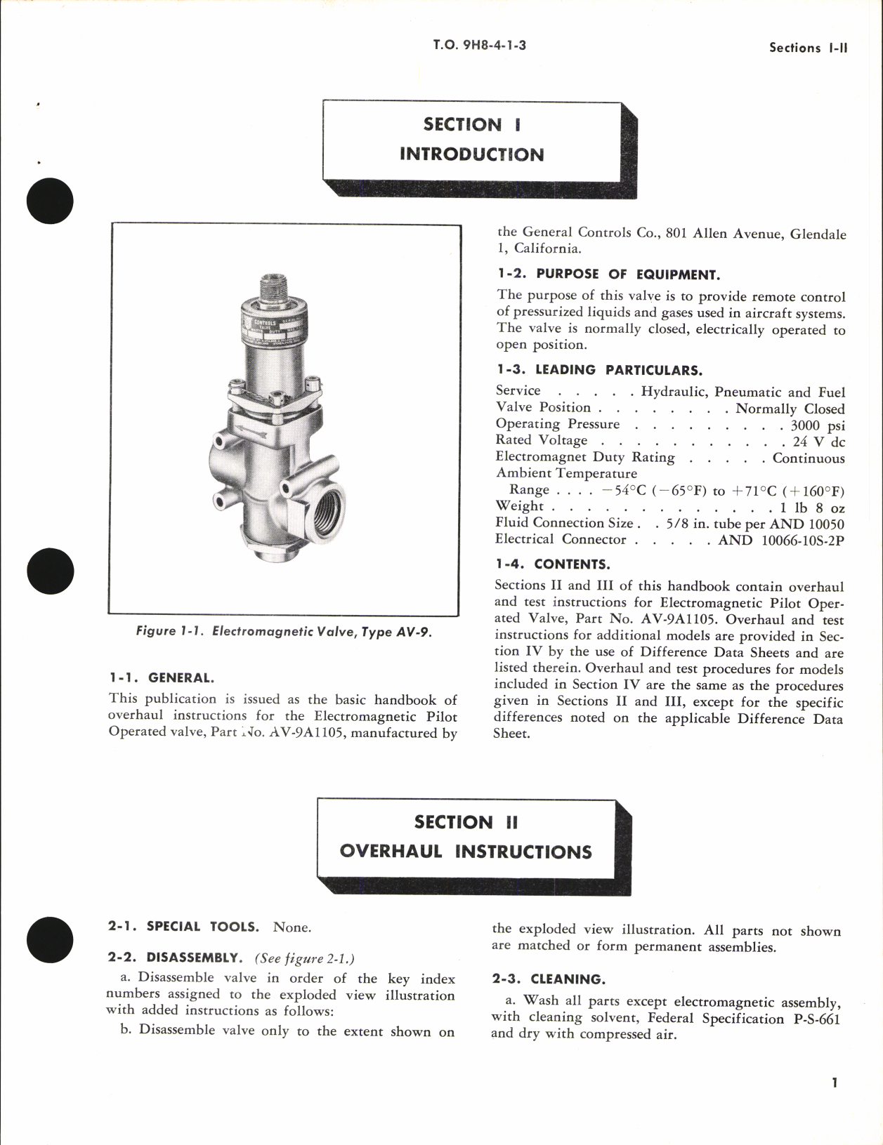 Sample page 5 from AirCorps Library document: Overhaul Instructions for Electromagnetic Pilot Operated Valve Av-9 Series, Part no. Av-9A1105 and Similar Valves