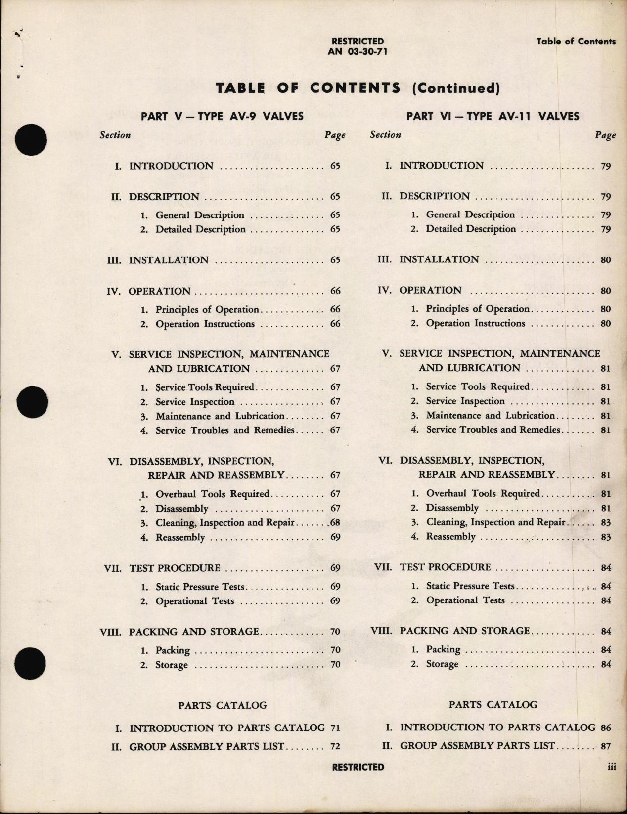 Sample page 5 from AirCorps Library document: Handbook of Instructions with Parts Catalog for Aircraft Valves