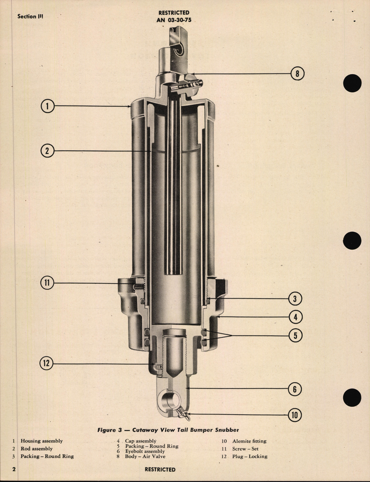 Sample page 6 from AirCorps Library document: Handbook of Instructions with Parts Catalog for Tail Bumper Snubber Part Number 24004