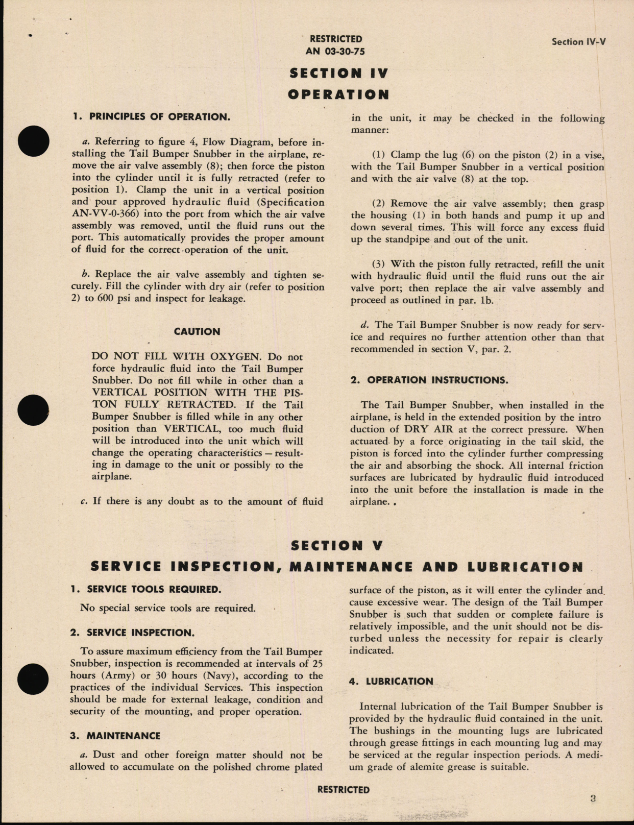 Sample page 7 from AirCorps Library document: Handbook of Instructions with Parts Catalog for Tail Bumper Snubber Part Number 24004