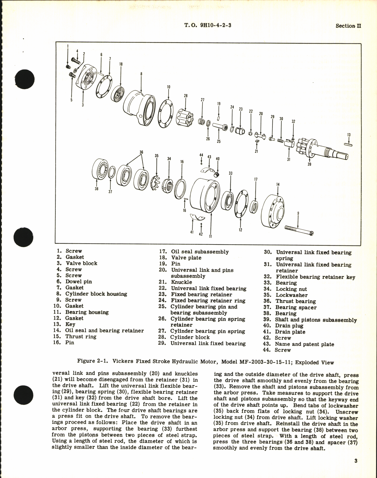 Sample page 7 from AirCorps Library document: Handbook of Overhaul Instructions for Hydraulic Motor Assembly 