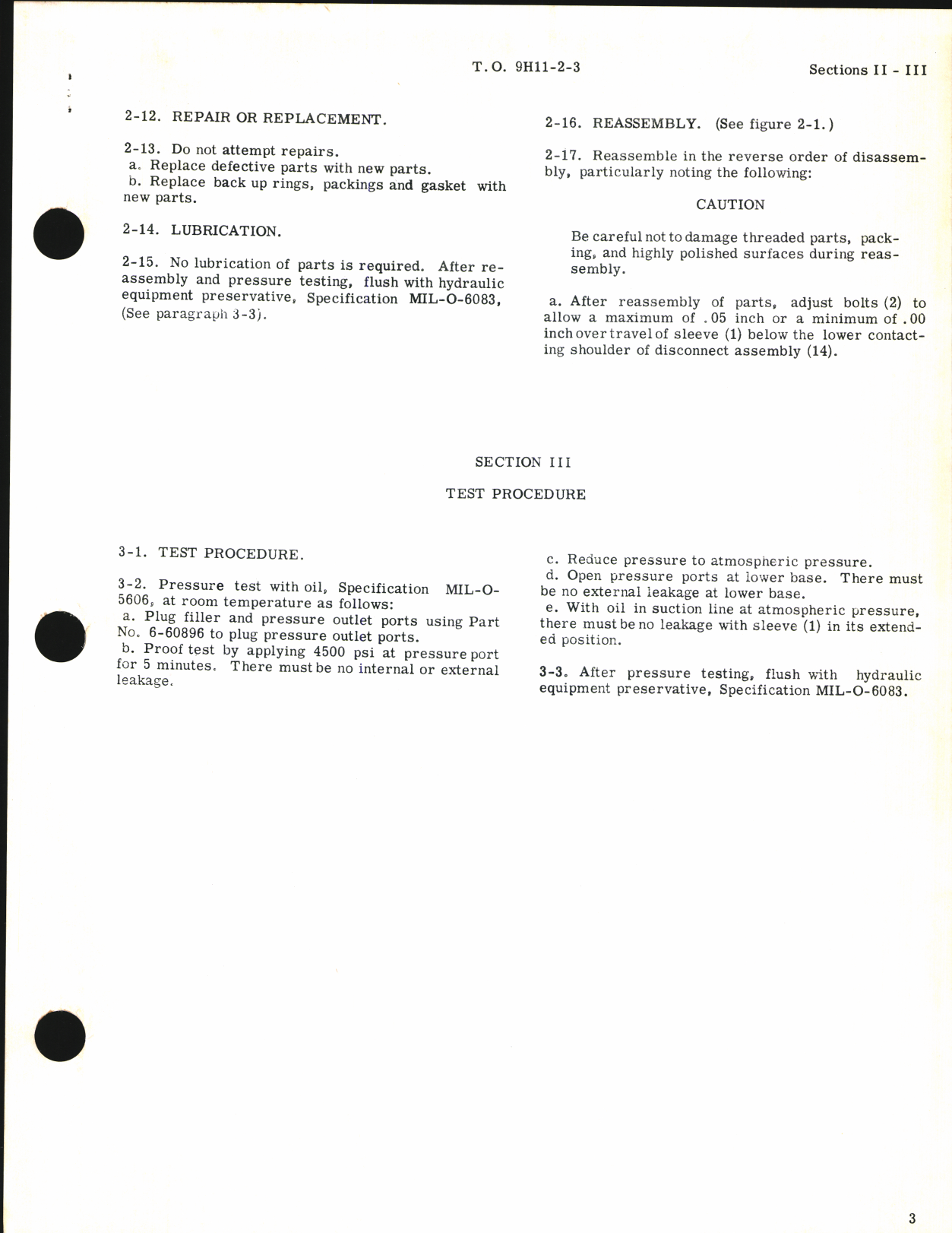 Sample page 7 from AirCorps Library document: Handbook of Overhaul Instructions for Disconnect Assembly Hydraulic Part No. 9-47129