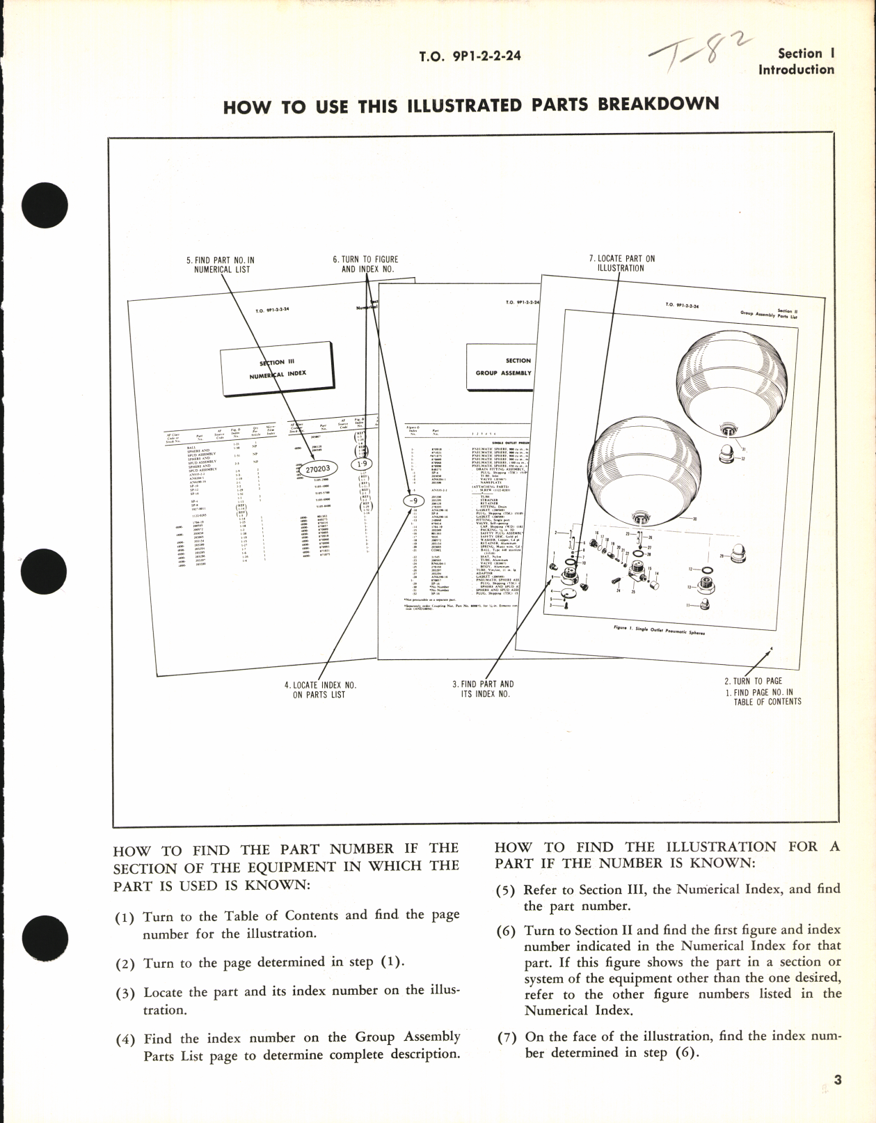 Sample page 7 from AirCorps Library document: Illustrated Parts Breakdown for Single Outlet Pneumatic Spheres and Double Outlet Pneumatic Spheres 