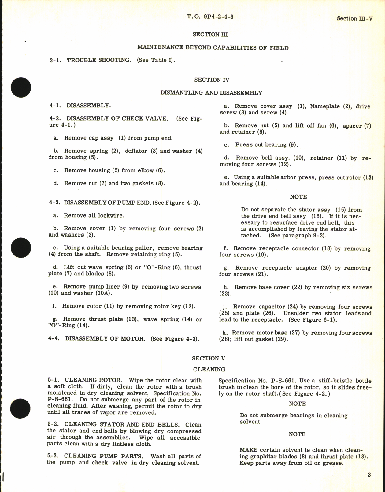 Sample page 7 from AirCorps Library document: Handbook of Overhaul Instructions for Oil-Free Air Pressure Pump Model RG-8160-1B