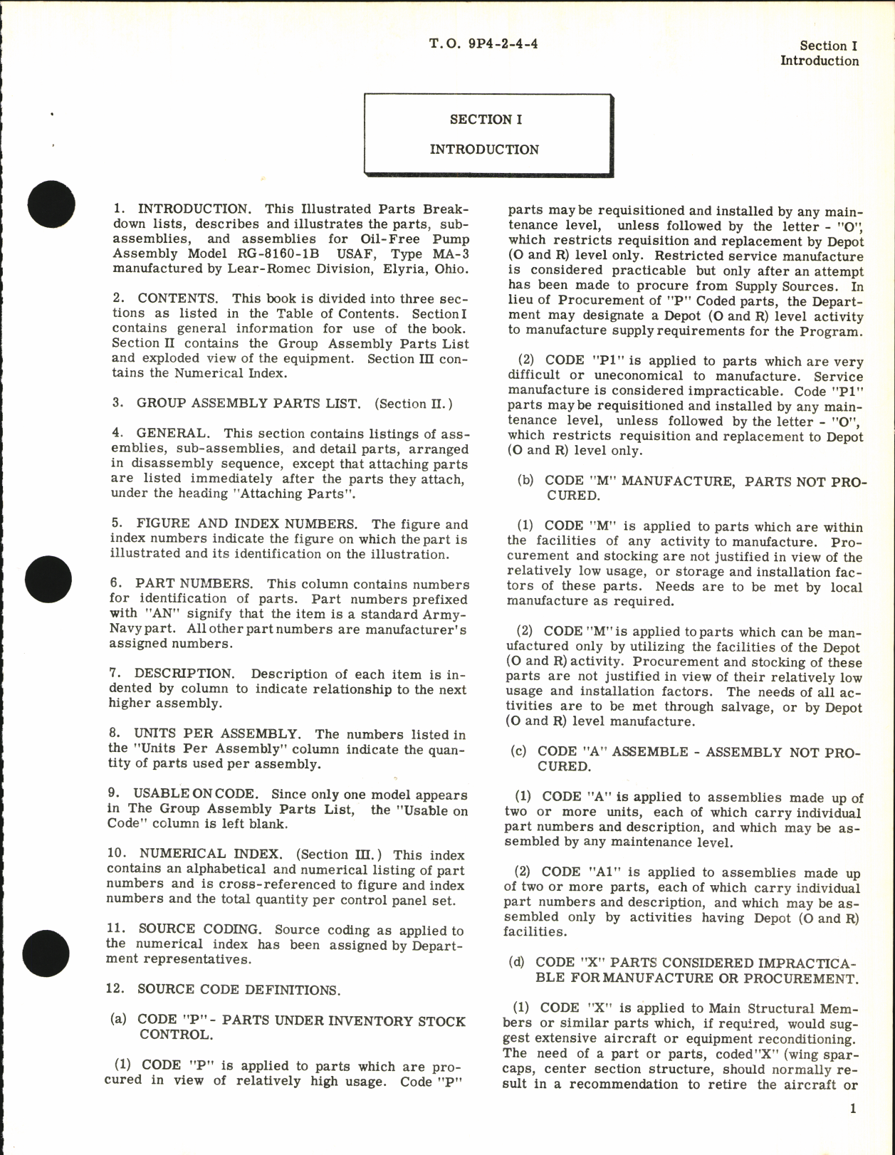 Sample page 5 from AirCorps Library document: Illustrated Parts Breakdown for Oil-Free Air Pressure Pump Model RG-8160-1B