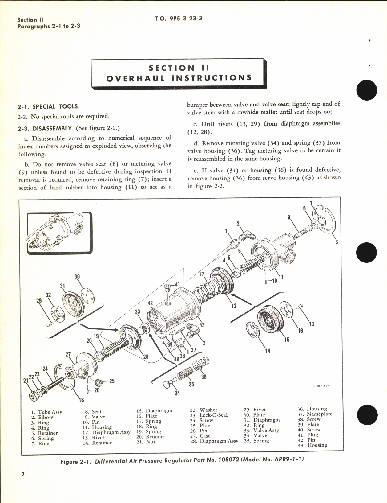 Sample page 6 from AirCorps Library document: Handbook of Overhaul Instructions for Air Pressure Regulators 