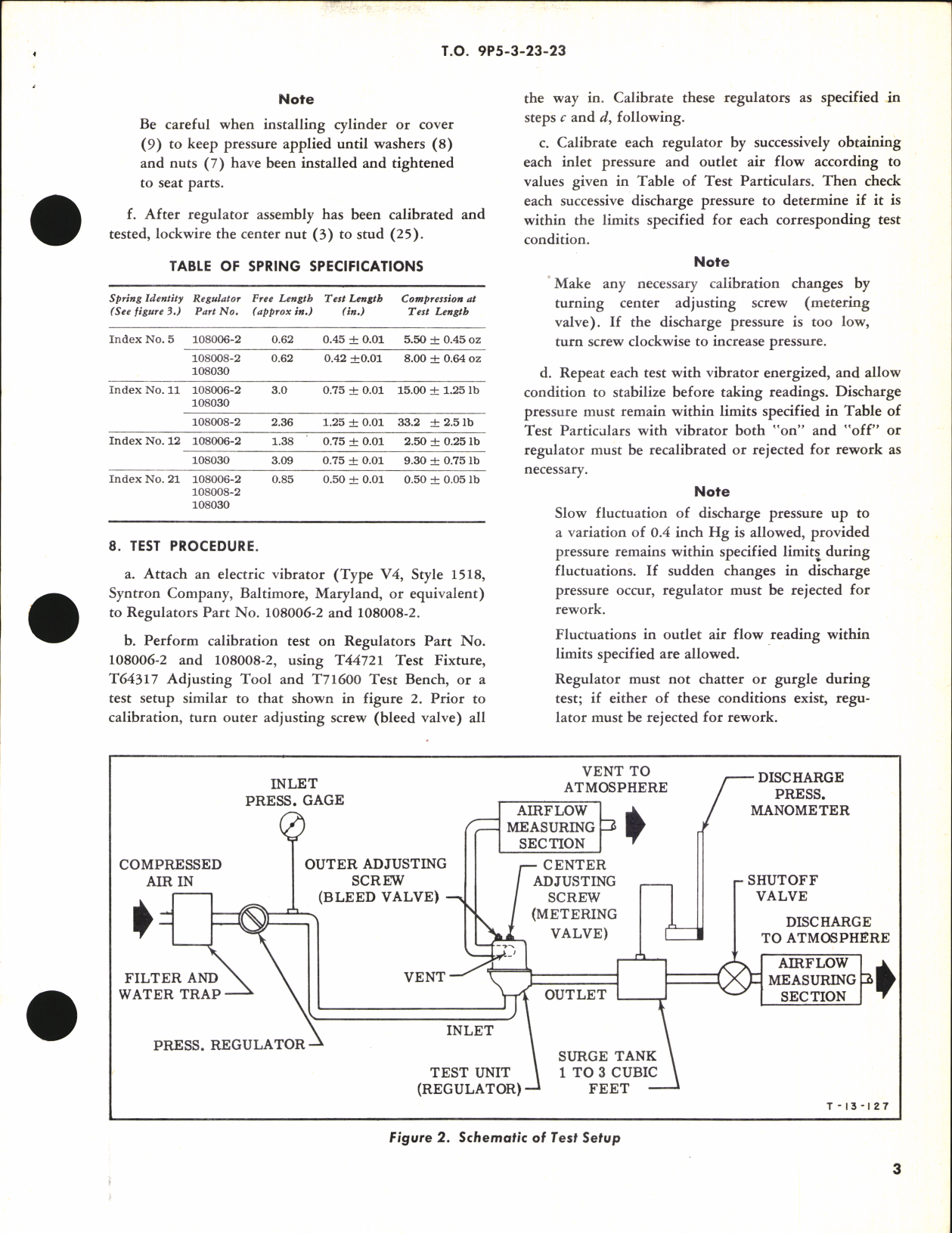 Sample page 3 from AirCorps Library document: Overhaul Instructions with Parts breakdown for Differential Air Pressure Regulators 