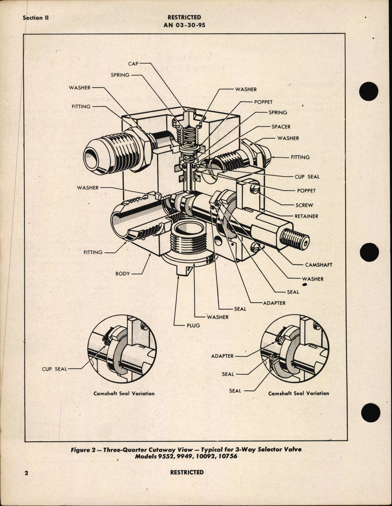 Sample page 6 from AirCorps Library document: Handbook of Instructions with Parts Catalog for Dural Seat Singly Hydraulic Selector Valves (3 Way)