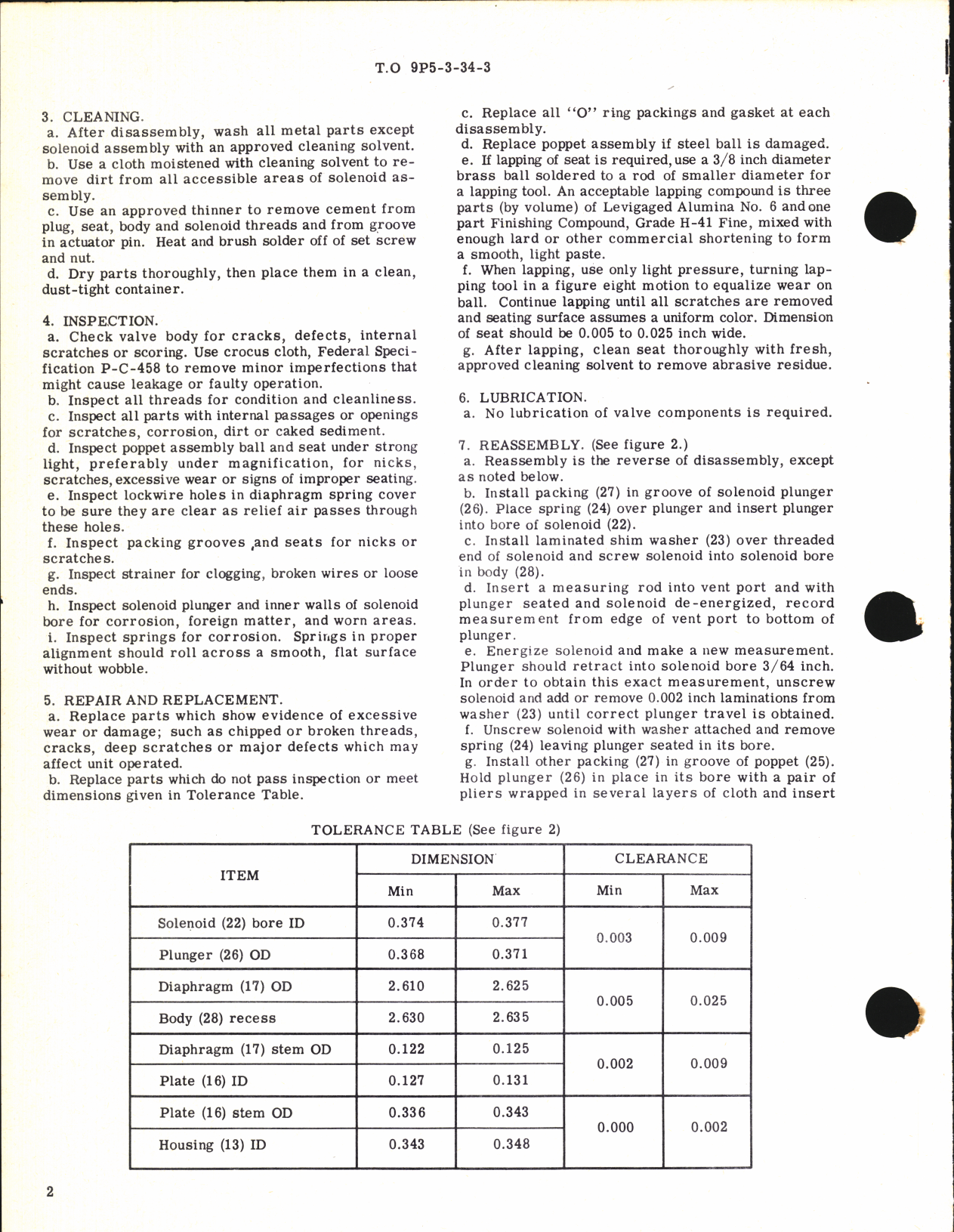 Sample page 2 from AirCorps Library document: Overhaul Instructions with Parts Breakdown for Three Way-Regulated Gas Pressure Solenoid Operated Valve 10212-200