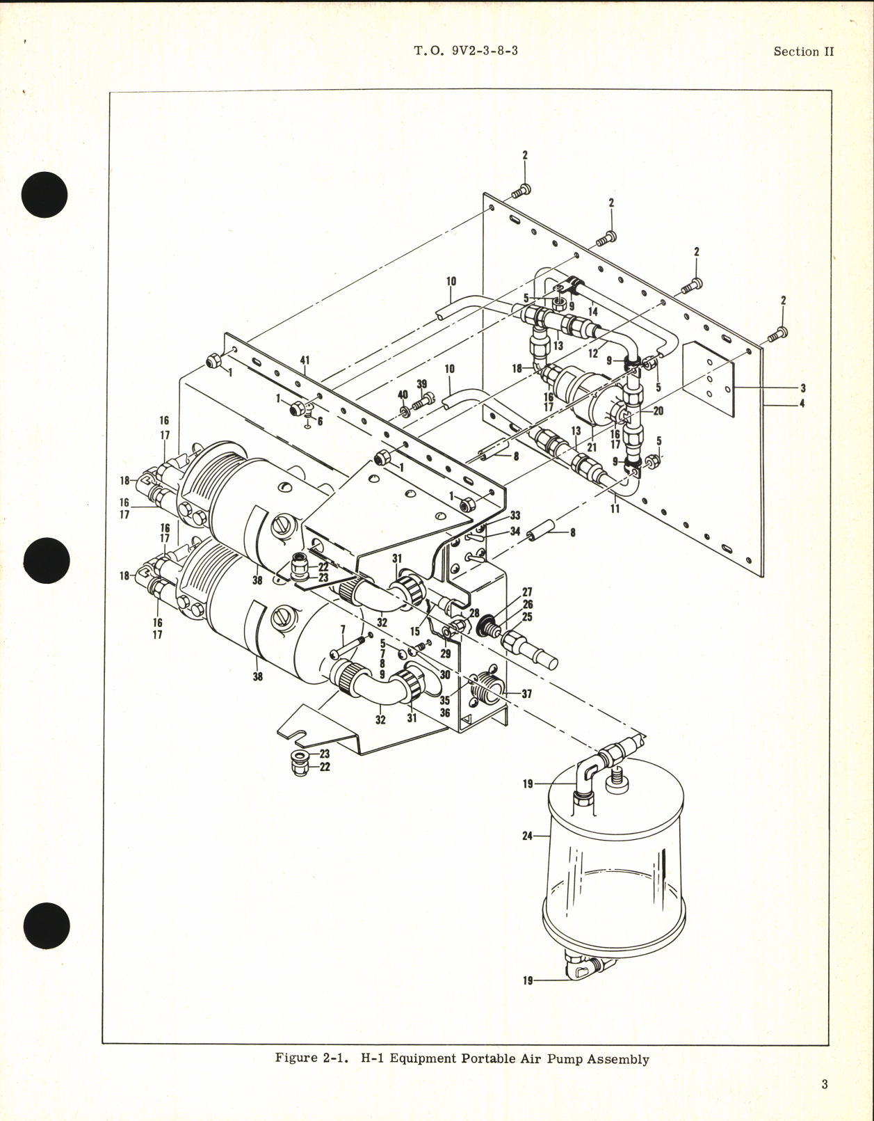 Sample page 3 from AirCorps Library document: Handbook of Overhaul Instructions for H-1 Equipment Portable Air Pump Assembly Part No. 5-36434-9