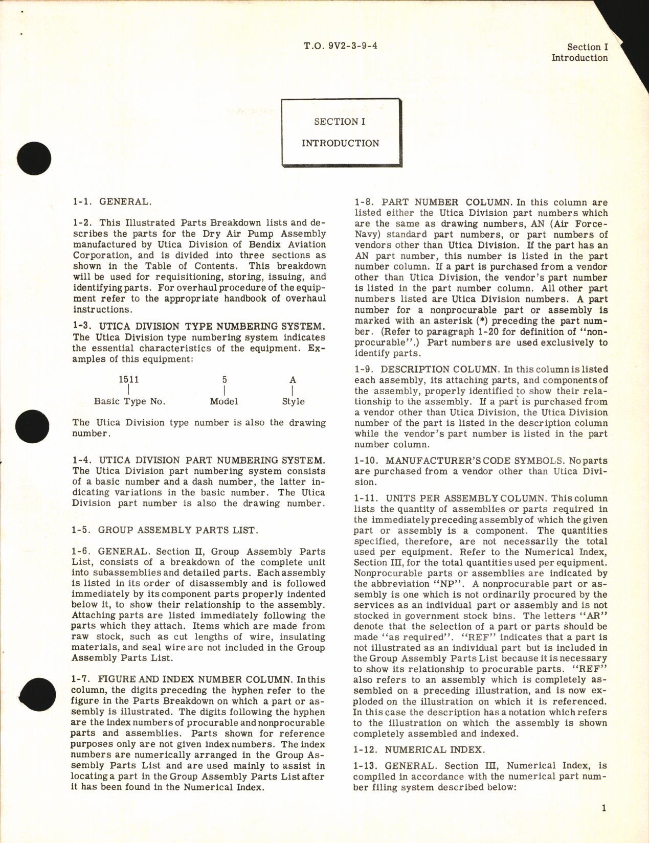 Sample page 5 from AirCorps Library document: Illustrated Parts Breakdown for Dry Air Pump Model No. 1511-5-A